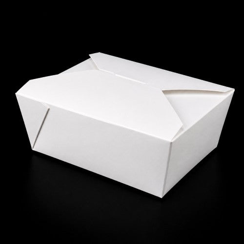 9" × 6.5" × 3.5" #4 Kraft White Eco-Box – Item #100460