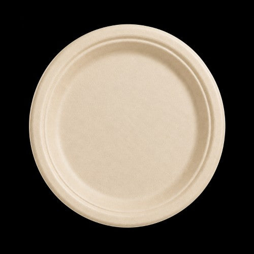 9" Round Sugarcane Plate – SQ-2668 – Item #300012