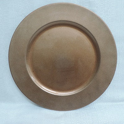 13" Rose Gold Plastic Charger Plate - Item #51363
