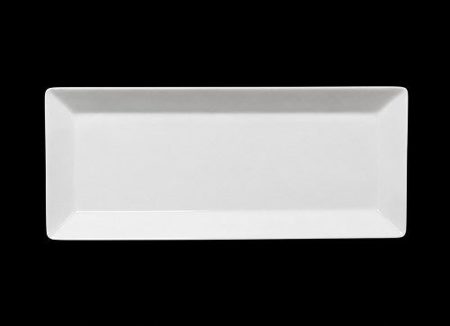 13.5" x 8" White Rectangular Melamine Tray Item #51582