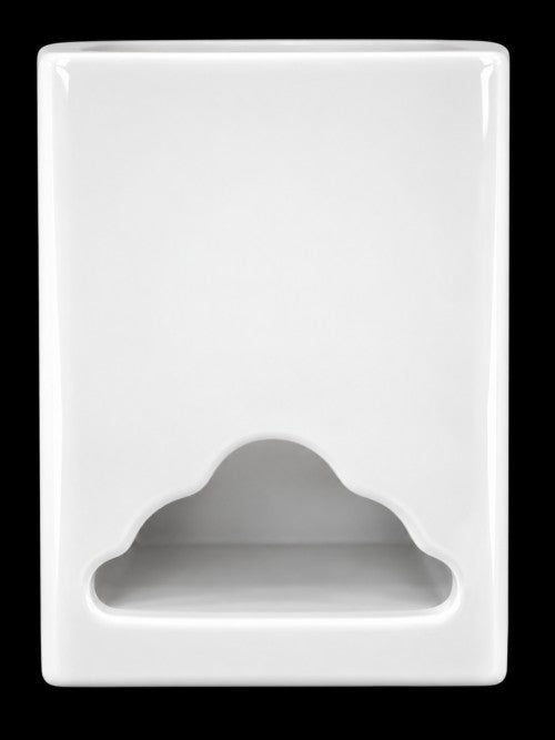 3.5" x 3.5" x 5" Tealight Holder – White - Item #52651