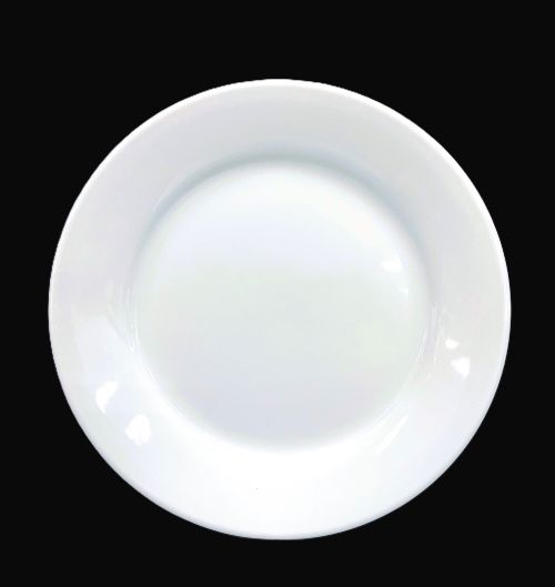 8.25" Round White Plate – Item #65703