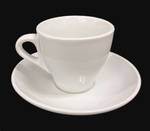 3 oz. White Cup and Saucer Set - Item #53083