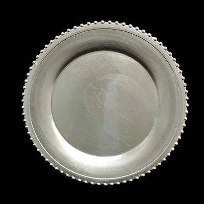 13" Gold Beaded Charger Plate – Item #55082