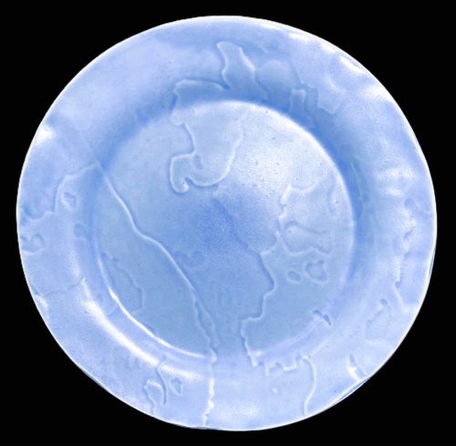 11 INCH LIGHT BLUE WATER FLOW DINNER PLATE - ITEM #55303
