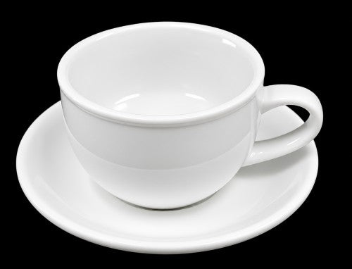 8 oz White Cup & Saucer – Item #57721