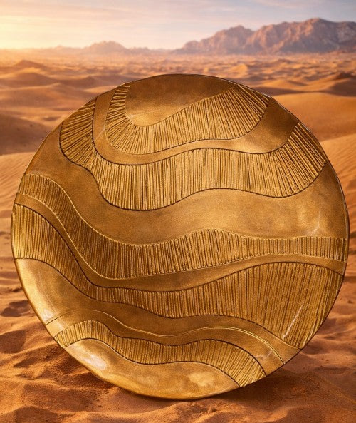 13" Waves Gold Charger Plate - Item #62896