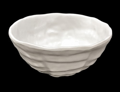 6.14" x 3.22" Matte White Deep Melamine Bowl Item #65015