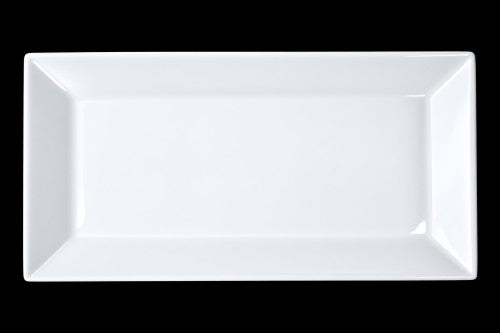 18.25" x 10.5" Rectangular Plate – White - Item #66045
