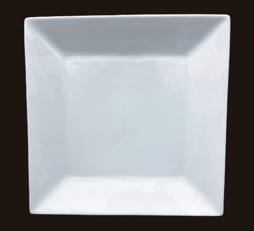 10" White Square Plate - Item #66836