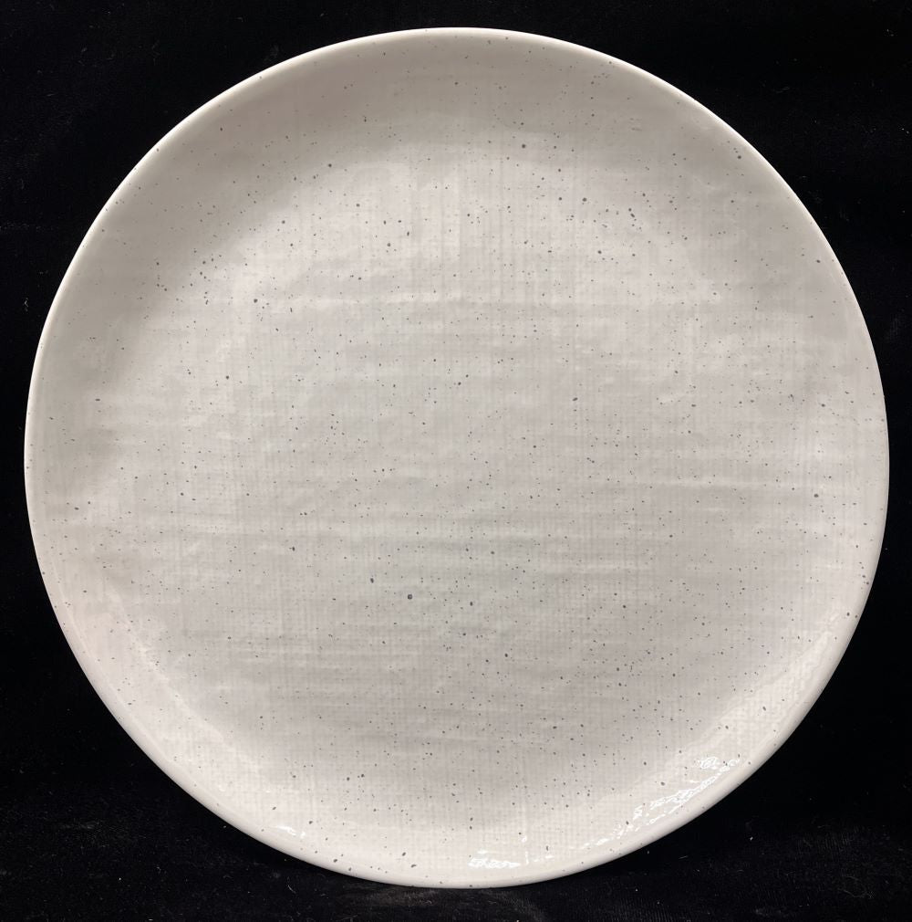 10.5" White Linen Dinner Plate - Item #67573