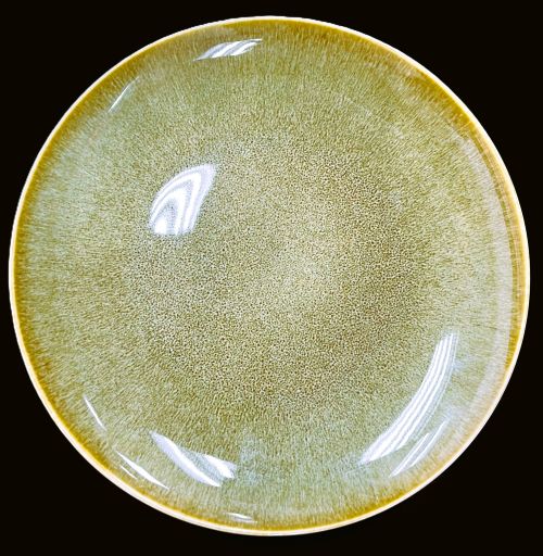 8 INCH BEIGE BROWN SPECKLED PLATE Item #67619
