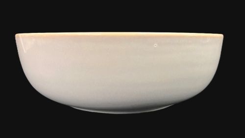 8" Beige Bowl With Brown Rim - Item #67675-1