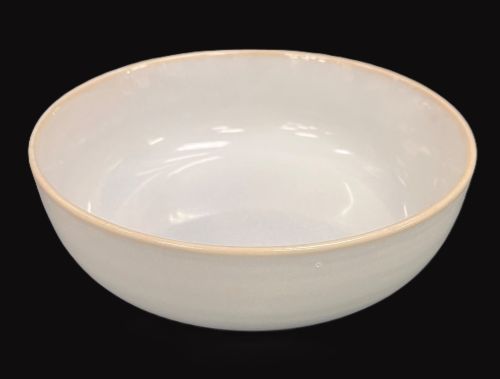 8" Beige Bowl With Brown Rim - Item #67675-1