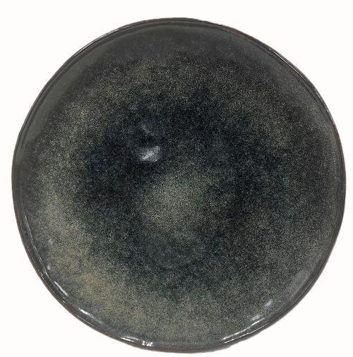 10.5 INCH INDIGO BLUE BEIGE DINNER PLATE Item #67922