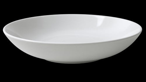 9.25" Classic White Wide-Rim Bowl – Item #68011