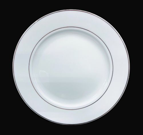 8" Dessert Plate Silver Line - Item #68129