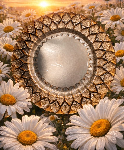 13" Florence Mocha Glass Charger - Item #68255