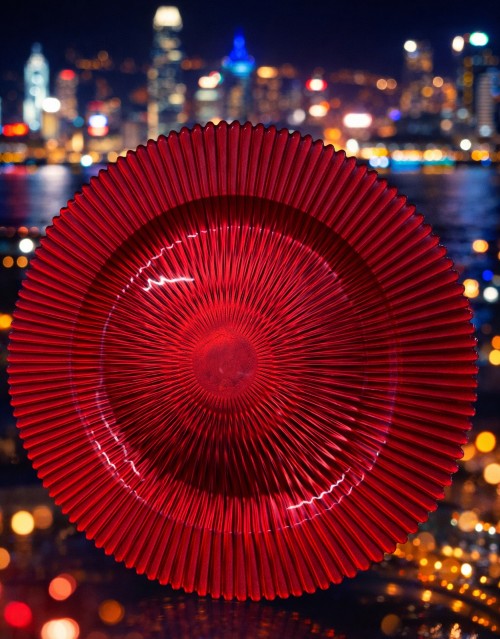 13" Marbella Cranberry Charger Plate - Item #68293