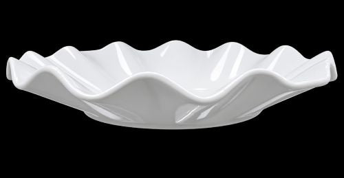 10" White Wavy Round Plate – Item #700-10-1