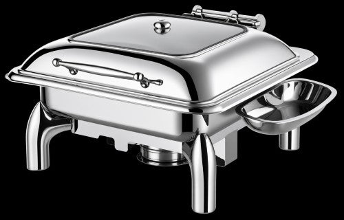6L Chafing Dish with Glass Viewing Window & Food Pan – Item #C702