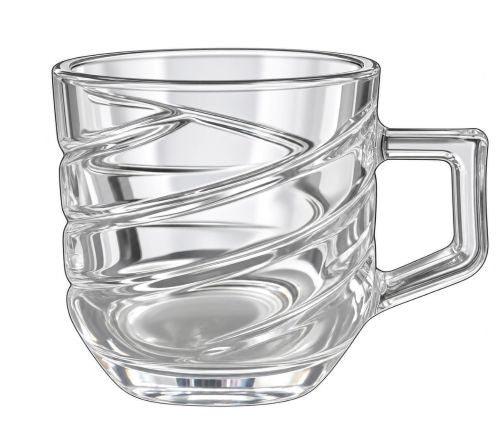 3" 6 oz. Clear Glass Mug – Item #KTZB108-1