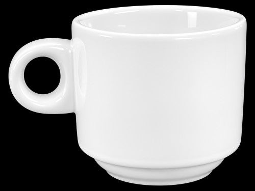 7.5 oz PORCELAIN STACKABLE TEA CUP - ITEM #0838