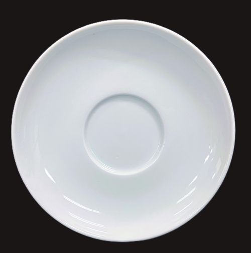 6.25 PORCELAIN SAUCER - ITEM #0848