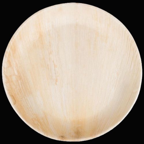 8" Palm Leaf Round Plate - Item #21856
