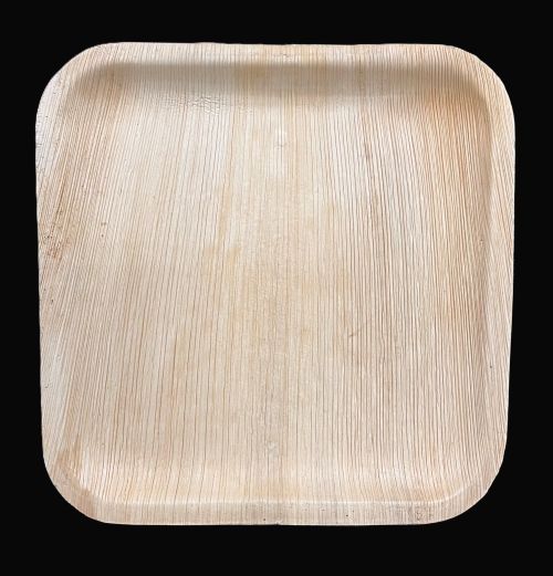 10" Palm Leaf Square Plate - Item #21852