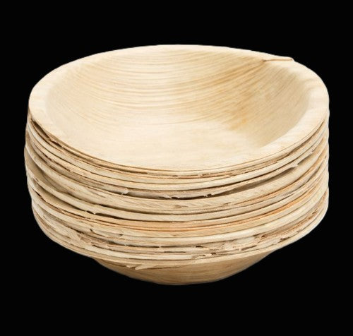 6" Palm Leaf Round Plate - Item #21864