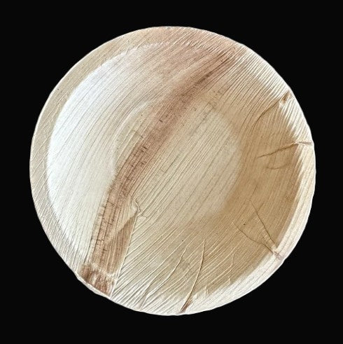 6" Palm Leaf Round Plate - Item #21864