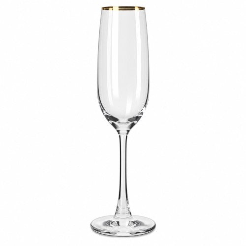 9.15 oz. Gold Rim Champagne Flute Item #21939
