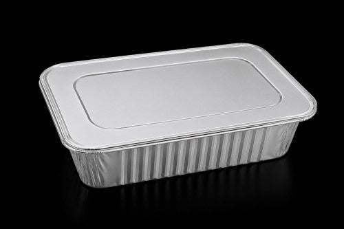 12.5" × 6.5" × 3" Aluminum Steam Pan – Item #460620 & Lid Item # 460620-1