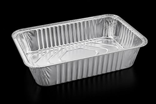 12.5" × 6.5" × 3" Aluminum Steam Pan – Item #460620 & Lid Item # 460620-1