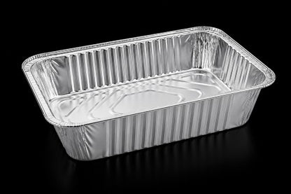 12.5" × 6.5" × 3" Aluminum Steam Pan – Item #460620 & Lid Item # 460620-1
