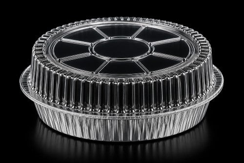 9" Round Aluminum Pan – Item #490060 & Lid Item # 400034