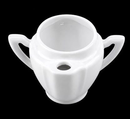 7" x 3" White Cruet Server Item #50428