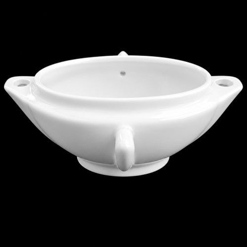7" x 3" White Cruet Server Item #50428