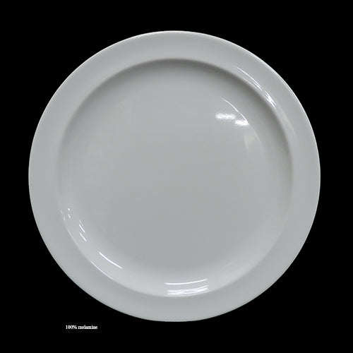 8" White Dinner Melamine Plate Item #51574