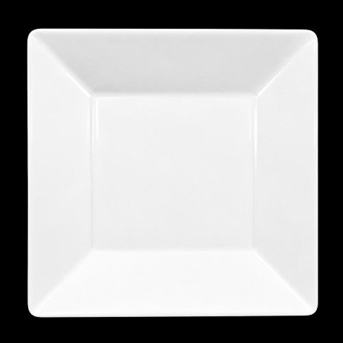 10.5" x 10.5" White Square Melamine Plate Item #51575