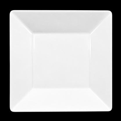 10.5" x 10.5" White Square Melamine Plate Item #51575
