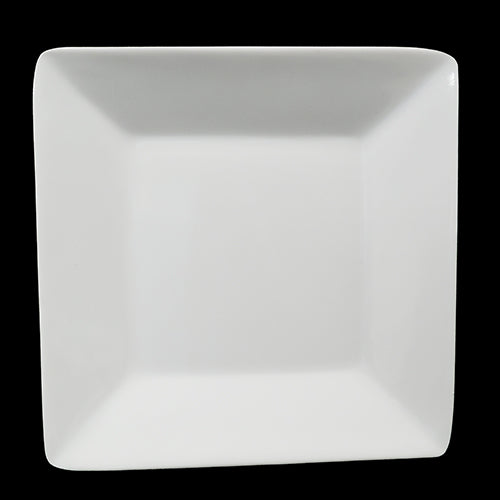 8" x 8" White Square Melamine Plate Item #51576
