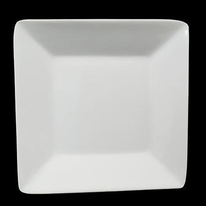 8" x 8" White Square Melamine Plate Item #51576