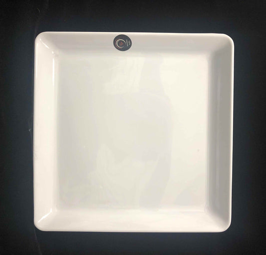 12.2" x 12.2" White Square Melamine Plate/Platter – Item #51578-1