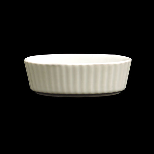 1.5 oz. white Oval Mini Dish - Item #51852