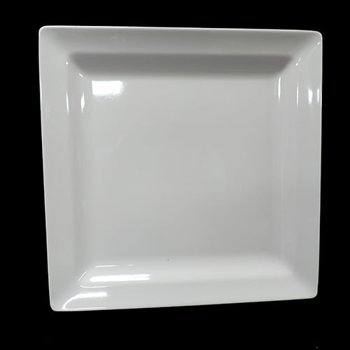 10.5" x 10.5" Square White Melamine Plate Item #52223