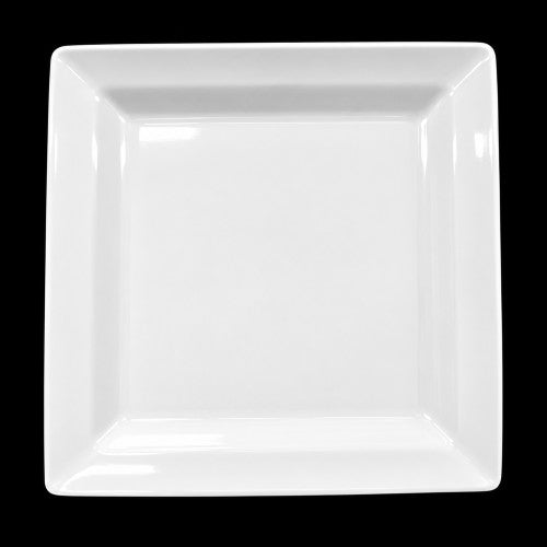 10.5" x 10.5" Square White Melamine Plate Item #52223