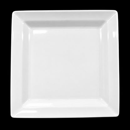 10.5" x 10.5" Square White Melamine Plate Item #52223