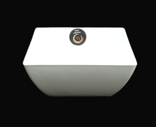 6" x 6" Square White Melamine Bowl Item #52225-1